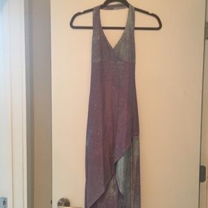 High low halter dress